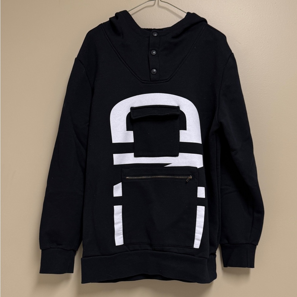 Bershka Black and White Graphic Sweatshirts